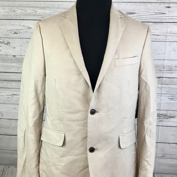NEW Claiborne Mens Linen Blend Blazer Size 46 - Picture 1 of 8